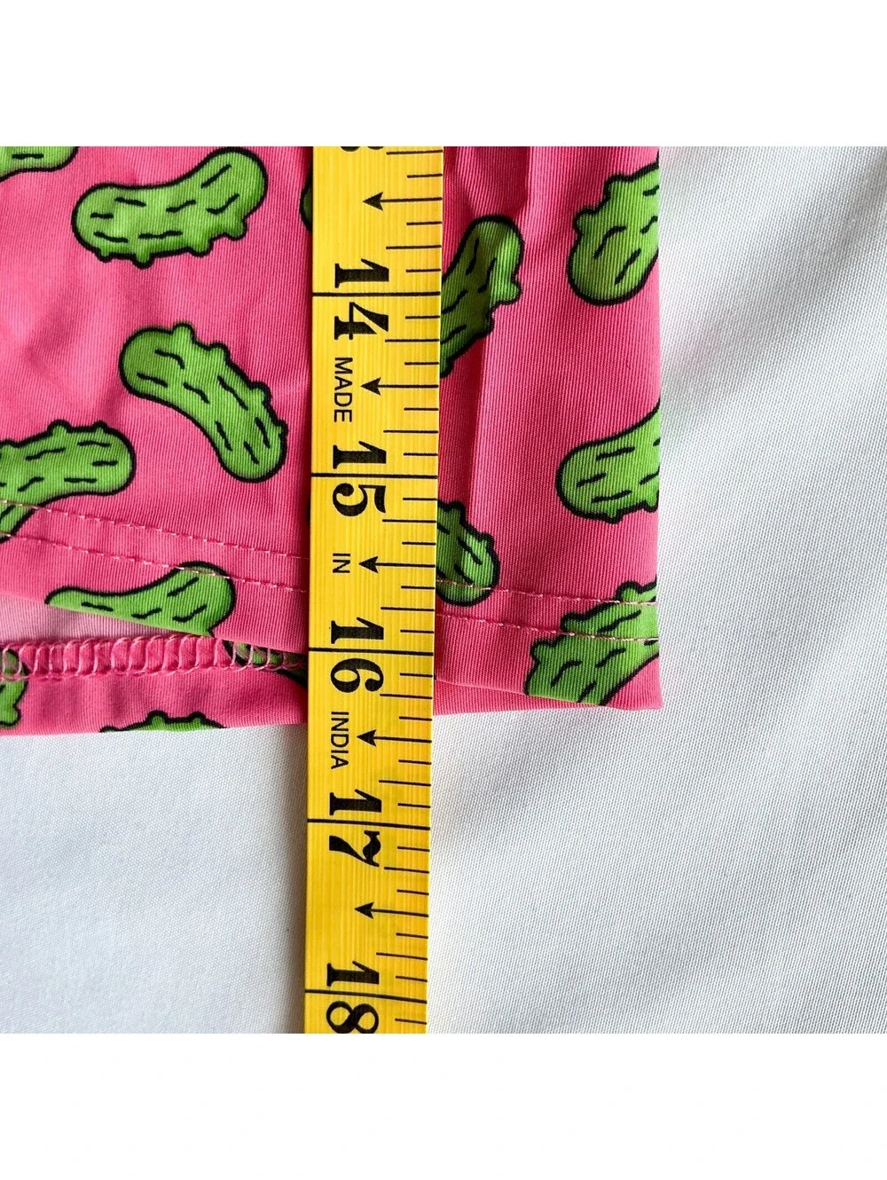 Threads Pink Boxer Briefs with Green Pickle Cartoon Fun Print Mens Size XXL